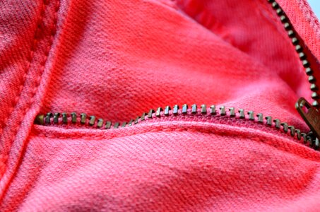 Pink Jeans Clothing Closeup photo