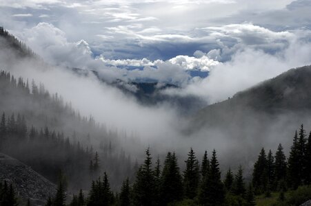 Mountain Landscape with Clouds photo