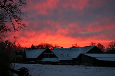 Sunset sky clouds