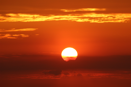 Twilight evening sky