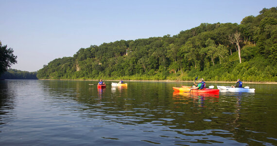 Kayaking on the Potomac River photo