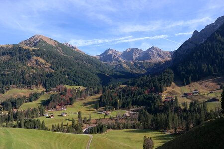 Alpine mound formation three mountains photo