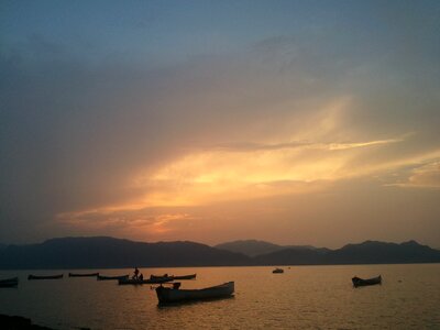 Water sunset beach