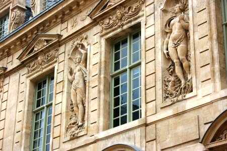 Paris architecture windows photo