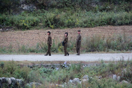group of North Korean soldiers