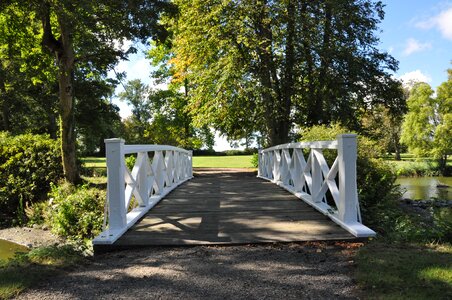 Bridge garden wooden bridge