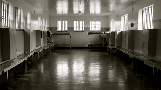 Prison on Robben Island in Cape Town, South Africa photo