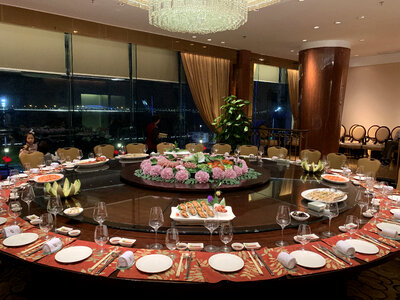 Large Banquet table for 40 photo