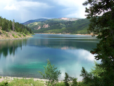 Bridger Teton landscape with Lake Alice photo