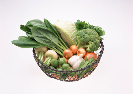 Bowl of fresh vegetables photo