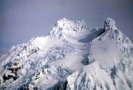Ice snow volcano