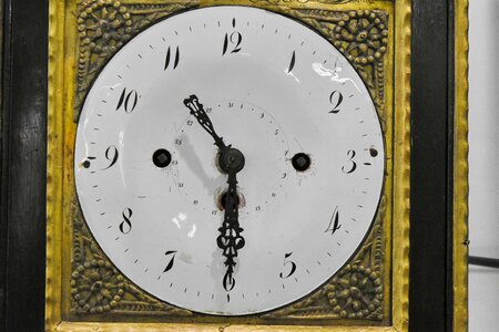 Analog Clock timepiece minute
