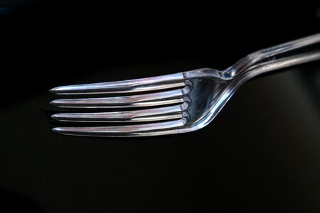 Plastic cutlery transparent photo