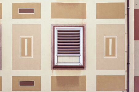 Pastel Rectangles and Window - Building Facade photo