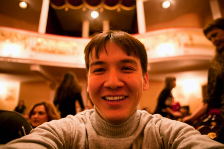 man in a theater