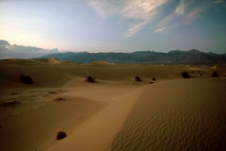 Desert dunes near Stovepipe Wells at Death Valley National Park, Nevada photo