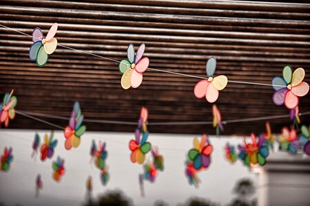 Color banner brown party