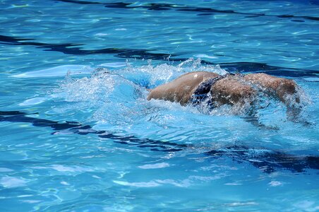 Swimmer summer swimming pool photo