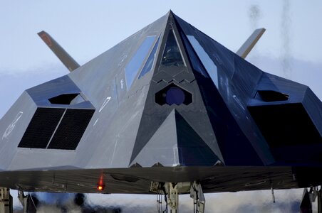 Nighthawk aircraft front view