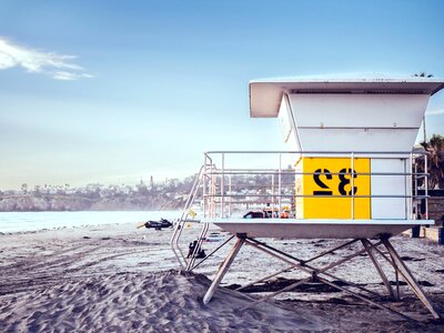 Beach coast landscape photo