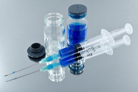 Syringe medicine treatment photo