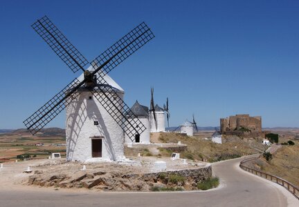 windmills in Campo de Criptana. La Mancha, Spain photo