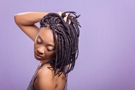 Girl in studio photo