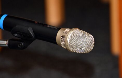 Electronics metal microphone photo