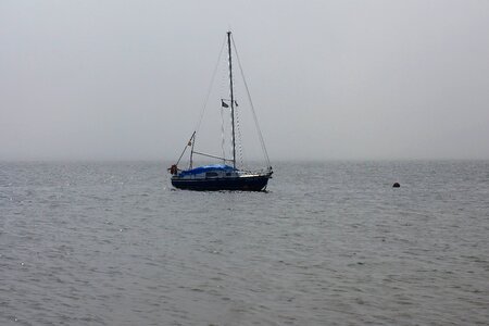 Beach boat cloud photo