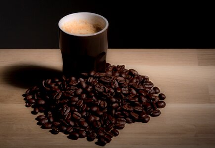 Coffee beans café cup photo