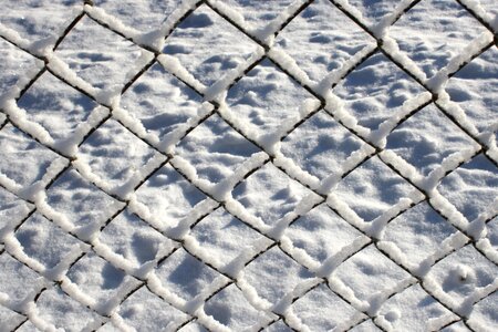 Fence snow winter