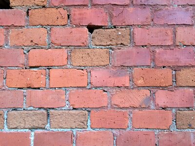 Brick wall red