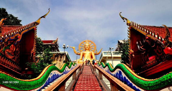 Thailand big buddha wat phra yai photo