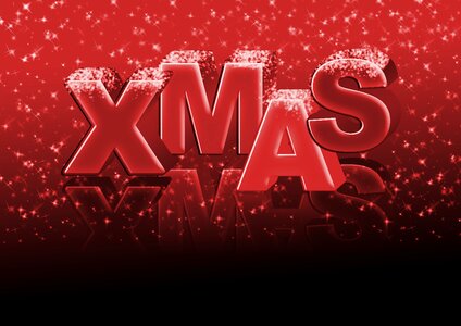 Snow background lettering
