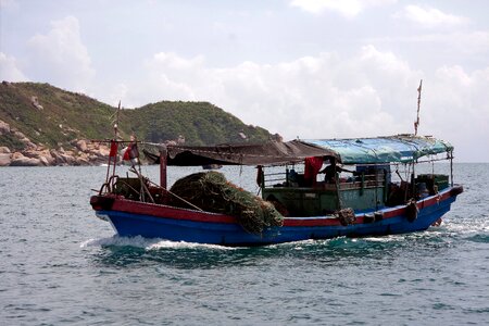 Small fishingboat in Sanya, China