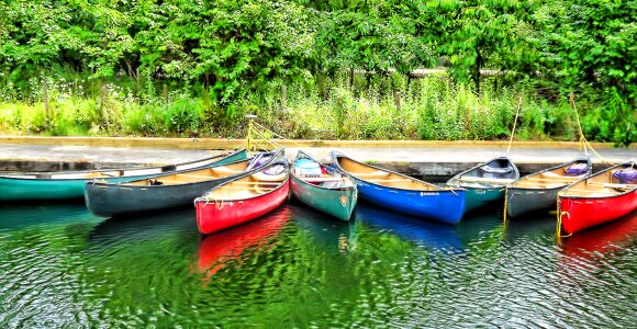 Paddle lake leisure photo