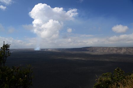 Kilauea Caldera Volcano National Park in Hawaii