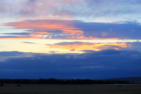 Sundown near Goslar photo