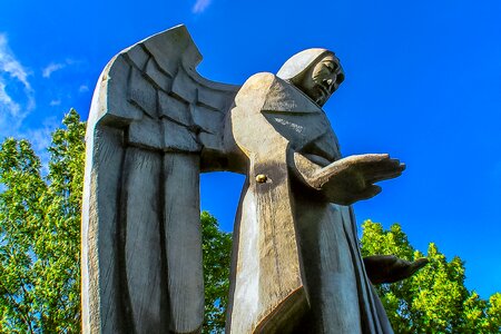 The statue of angel sky