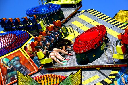 Folk festival entertainment rides