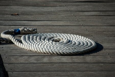Woven strand twisted ropes photo