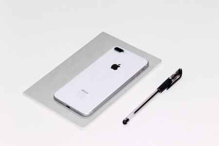 iPhone White Pen Minimal photo