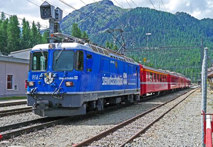 Landscape locomotive mountain