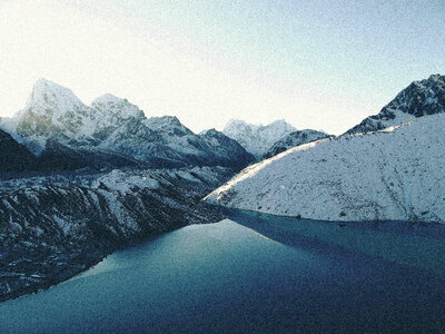 Landscape of Gokyo Lakes in Nepal