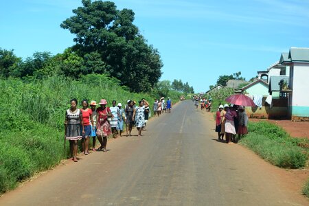 Road asphalt people photo