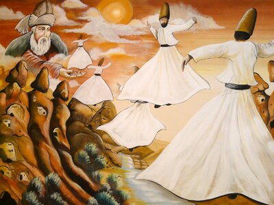 Whirling dervish cappadocia turkey
