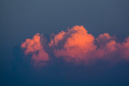 Red cumulus clouds cumulus