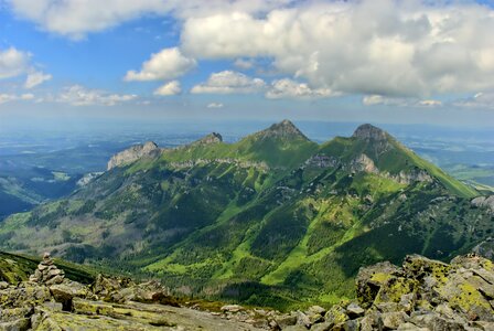 Top view mountains view photo