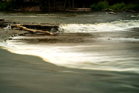 Rushing Rapids in the river at Sheboygan Falls photo