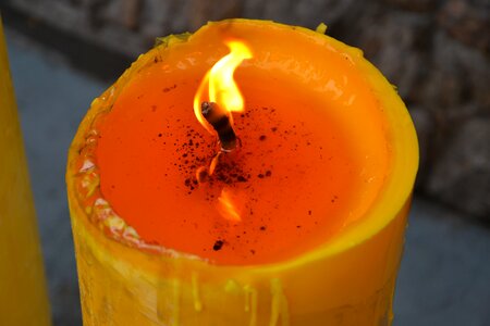 Wax fire light